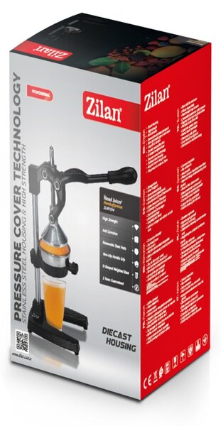 Storcator de citrice manual Zilan ZLN9594, putere mare de stoarcere, anti coroziune, durabil