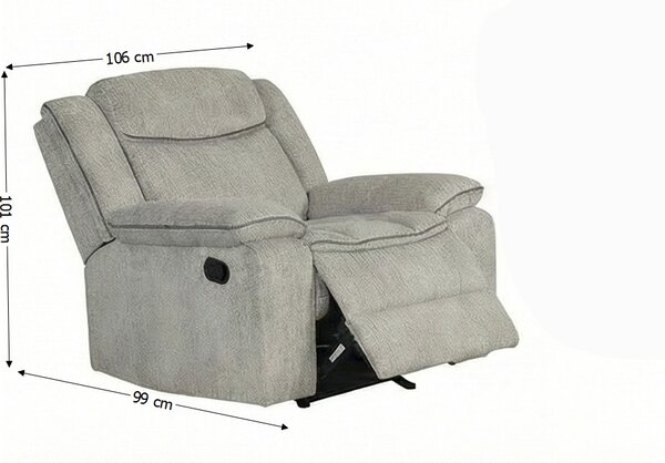 Fotoliu Recliner Manual Crem