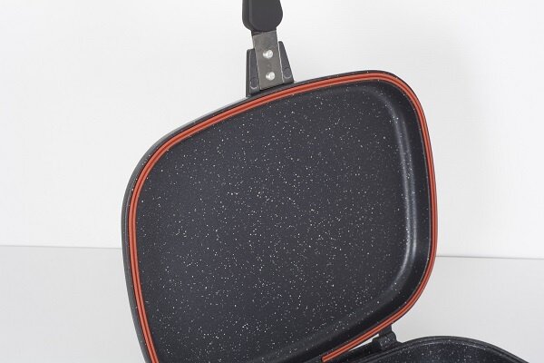 Tigaie dubla ZILAN ZLN9522,culoare negru Diametru 30 cm, garnitura silicon rezerva