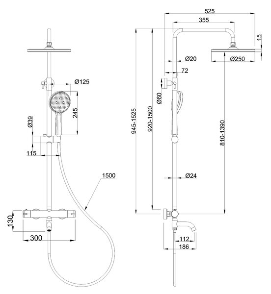 Invena Salamina, set cadă/duș cu baterie termostatică, negru mat, INV-AU-11-T04-V Leták: https://cloud.invena.pl/s/nnXaZKg3crBrRkz/download?path=%2FPliki%20do%20strony%20www%2FAU-11-T04-V/Inne/AU-11-T04-V-ulotka…