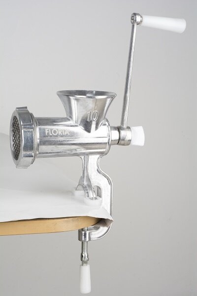 Masina de tocat carne manuala Floria ZLN2553, aluminiu