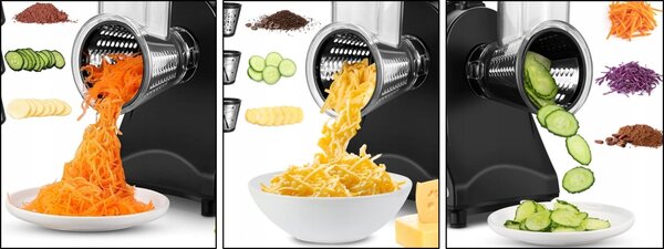 Razatoare si Feliator Zilan ZLN0498 Fresh, Putere 200W, 4 accesorii, Inox