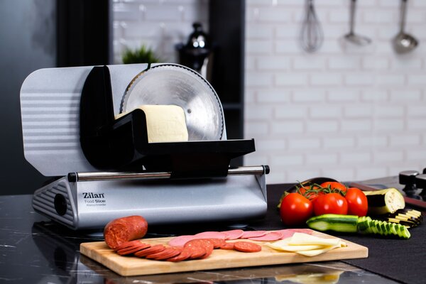 Feliator alimente Zilan ZL3376, Putere 150W, Grosime taiere reglabila 1-15 mm, Lama taiere inox
