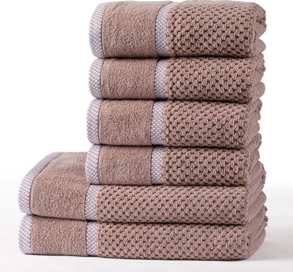 Set de prosoape şi prosoape de baie din frotir MODENA latté, 6 buc