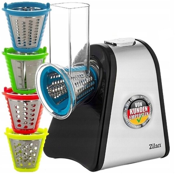 Razatoare si Feliator Zilan ZLN0498 Fresh, Putere 200W, 4 accesorii, Inox