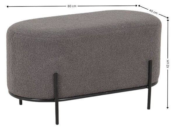 Taburet KJP246, Gri