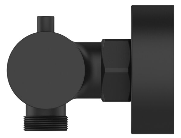 Invena Termora, baterie termostatică de duș, negru mat, INV-BT-N1-004-V