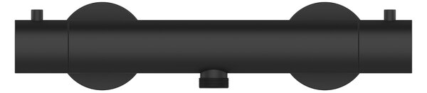 Invena Termora, baterie termostatică de duș, negru mat, INV-BT-N1-004-V