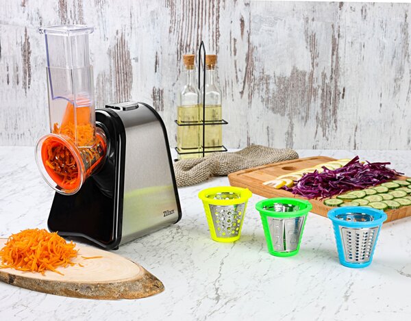 Razatoare si Feliator Zilan ZLN0498 Fresh, Putere 200W, 4 accesorii, Inox