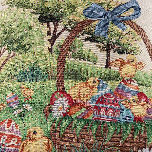 Față de pernuță tip goblen PUI DE Găină 45 x 45 cm
