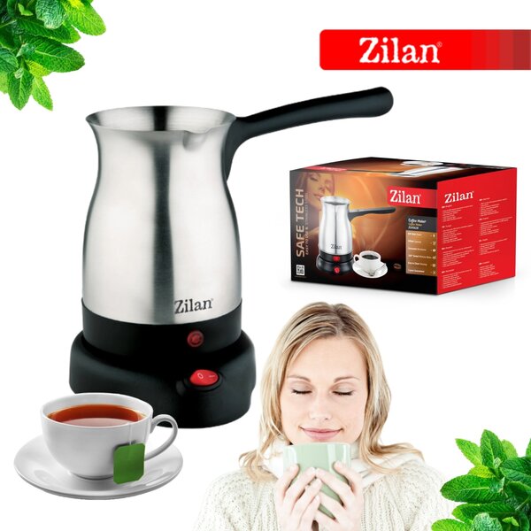 Ibric electric pentru cafea Zilan ZLN3628, Putere 800W, Capacitate 6 cesti