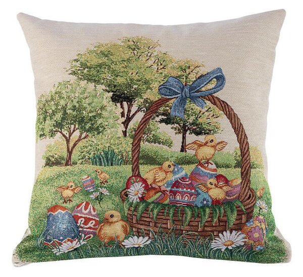 Față de pernuță tip goblen PUI DE Găină 45 x 45 cm