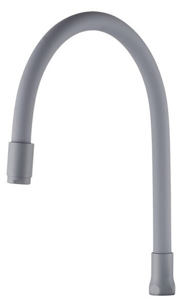 Invena Pogo, pipă flexibilă cu 1 funcție pentru baterie de lavoar, gri, INV-SC-B1-229-L