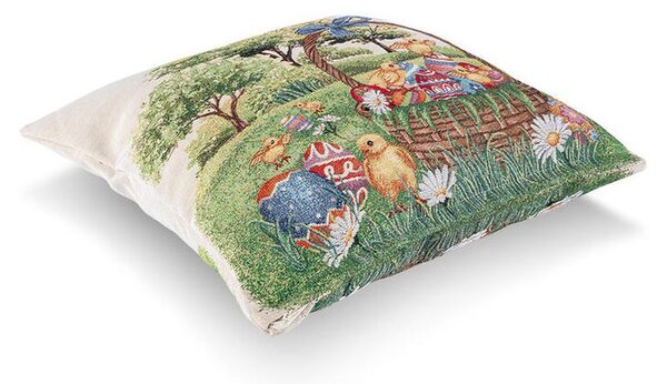Față de pernuță tip goblen PUI DE Găină 45 x 45 cm