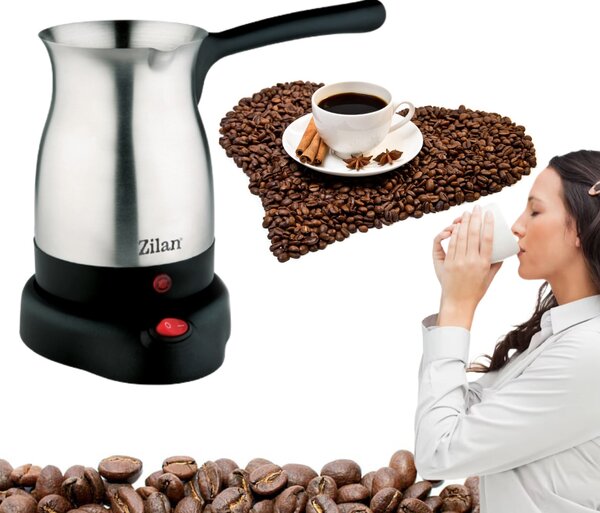 Ibric electric pentru cafea Zilan ZLN3628, Putere 800W, Capacitate 6 cesti