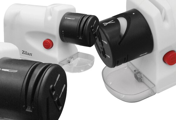 Ascutitor de cutite Zilan ZLN2175 Alb, 15W, ultra compact, 2 nivele, ascutire si slefuire