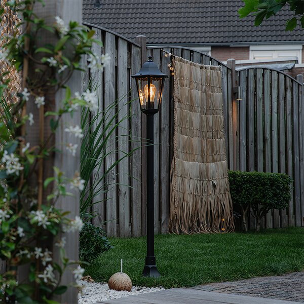 Lampă de podea clasică neagră pentru exterior IP44 125 cm - New Orleans