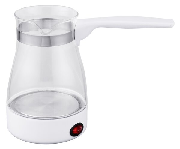 Ibric electric Floria ZLN8139 Alb, carcasa din sticla, capacitate de 0.5 Litri, putere 800W