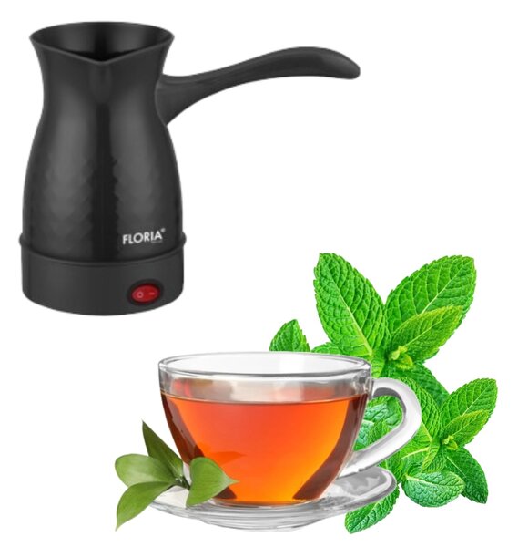 Ibric electric Floria ZLN4933 Negru, putere 600W, capacitate 600 ml, 6 cesti, Negru