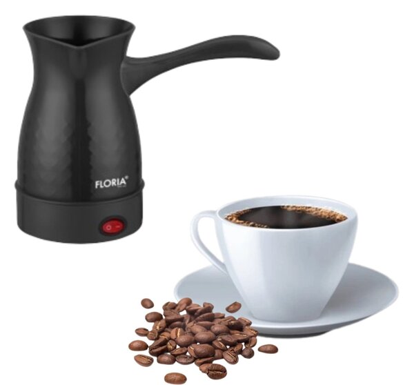 Ibric electric Floria ZLN4933 Negru, putere 600W, capacitate 600 ml, 6 cesti, Negru