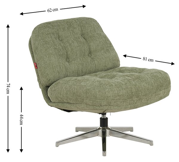 Scaun Rotativ LCM0101AS Verde