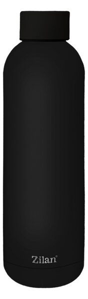Termos Zilan ZLN9840 tip sticla sport, capacitate 500ml, interior din inox, pereti dublii, negru