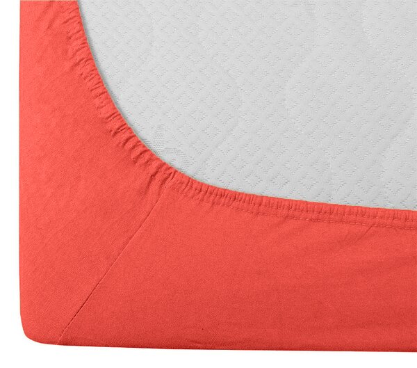 Cearsaf Jersey EXCLUSIVE portocaliu 90 x 200 cm