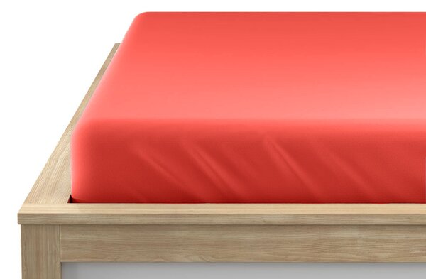 Cearsaf Jersey EXCLUSIVE portocaliu 90 x 200 cm