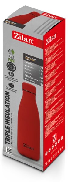 Sticla Termos Zilan ZLN0823 din inox, capacitate 500ml, metine rece pana la 24 ore si cald pana la 18 ore