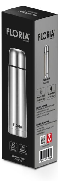 Termos Floria ZLN0729 din inox, capacitate 750ml, metine rece pana la 24 ore si cald pana la 18 ore