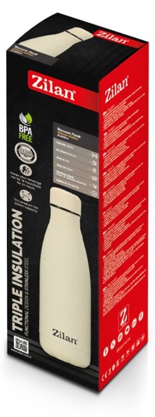 Sticla Termos Zilan ZLN0821 din inox, capacitate 500ml, metine rece pana la 24 ore si cald pana la 18 ore