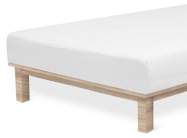 Cearșaf elastic jersey cu elastan alb 90 x 200 cm
