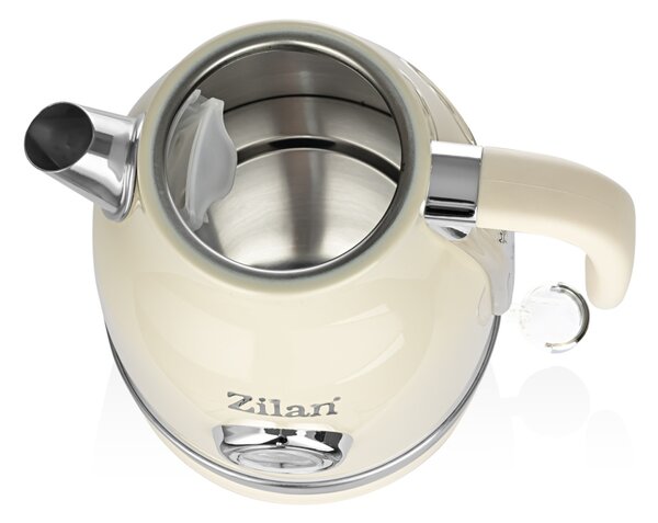Fierbator Retro Zilan ZLN1184, 2200W, 1.7L, baza detasabila 360 , indicator luminos, protectie fierbere uscata, ON OFF automat sau manual