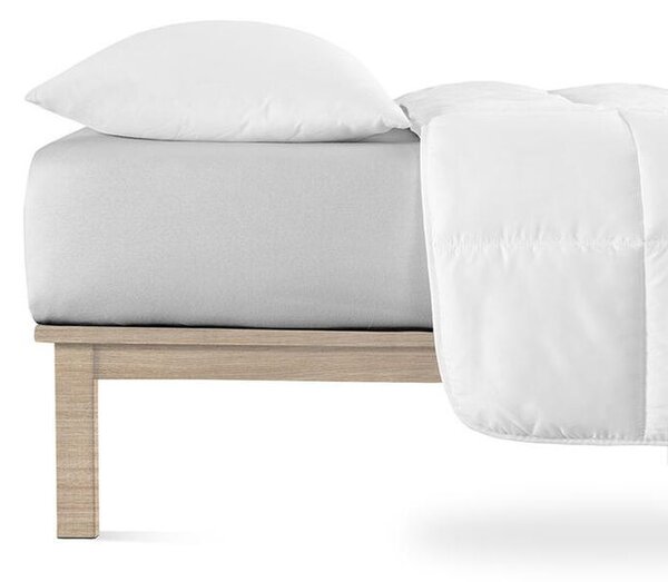 Cearșaf elastic jersey cu elastan gri 90 x 200 cm
