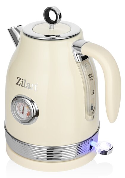 Fierbator Retro Zilan ZLN1184, 2200W, 1.7L, baza detasabila 360 , indicator luminos, protectie fierbere uscata, ON OFF automat sau manual