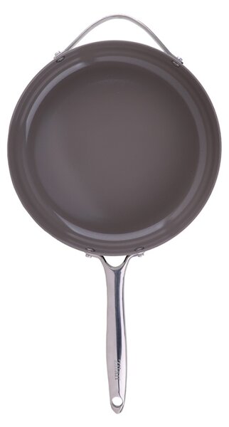 Tigaie inalta cu capac Zilan ZLN0880 din 5 straturi de material, maner inox, 28 cm