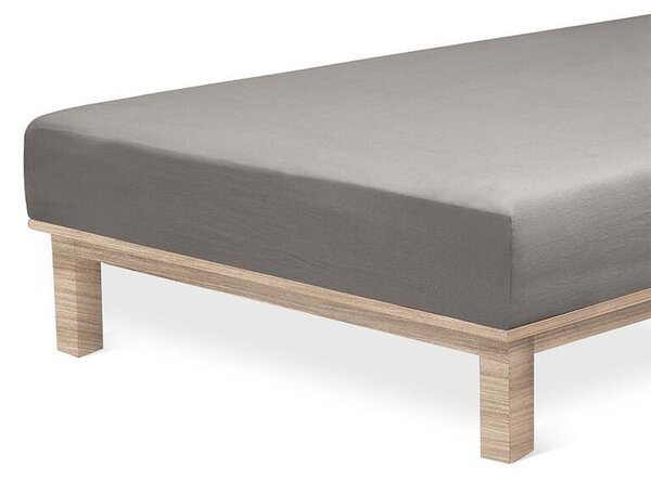 Cearșaf elastic jersey cu elastan antracit 90 x 200 cm