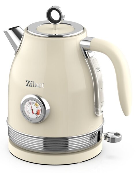 Fierbator Retro Zilan ZLN1184, 2200W, 1.7L, baza detasabila 360 , indicator luminos, protectie fierbere uscata, ON OFF automat sau manual