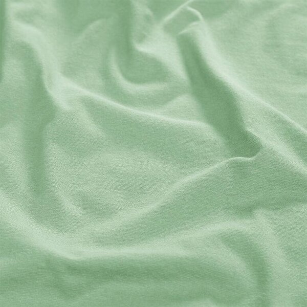 Cearșaf elastic jersey cu elastan verde 90 x 200 cm