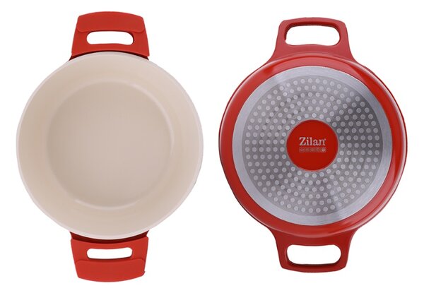 Oala RETRO Zilan ZLN0897 din 5 straturi de material, 24 cm diametru, Capacitate 4L