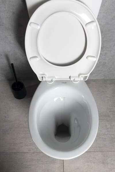 CREAVIT CREAVIT, vas combinat WC cu rezervor, inclusiv kit de spălare, deșeuri spate, alb, TP3306