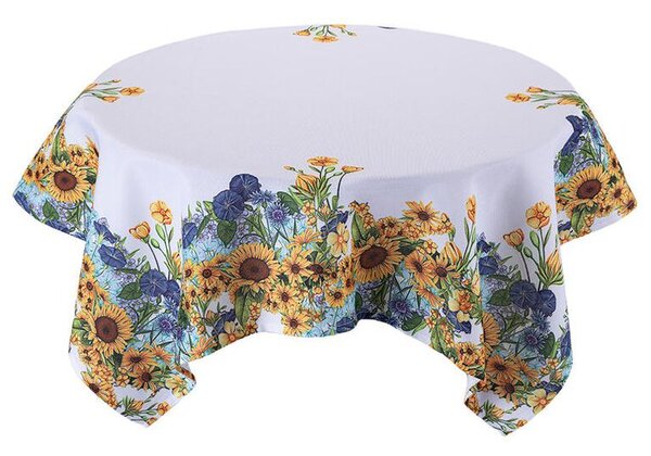 Față de masă centrală cu imprimeu FLOAREA-SOARELUI 85 x 85 cm