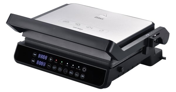 Sandwich maker si Grill Zilan ZLN3942, Digital, Protectie supraincalzire, Placi din aluminiu detasabile, Putere 2000W
