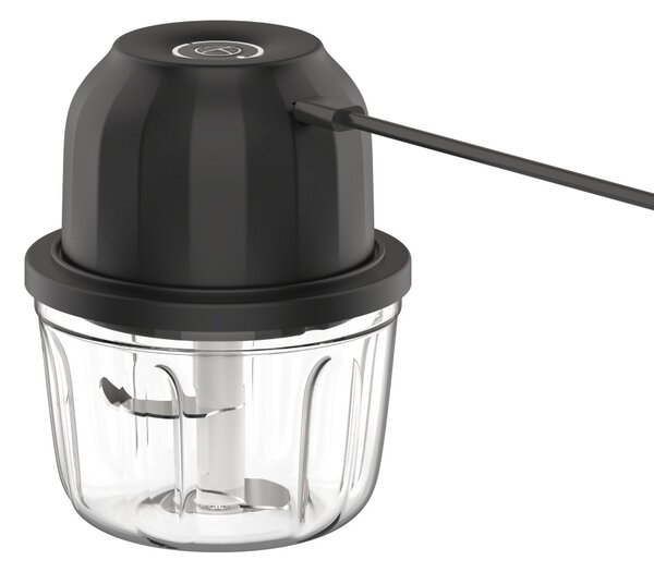 Tocator legume-fructe Floria ZLN2655 Mini Chopper reincarcabil, Capacitate 350 ml, Baterie 1200mAh, Putere 5V 30W