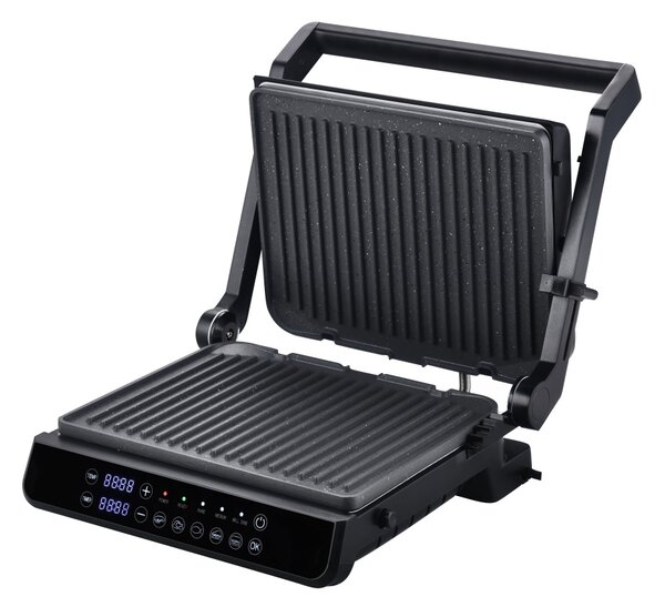 Sandwich maker si Grill Zilan ZLN3942, Digital, Protectie supraincalzire, Placi din aluminiu detasabile, Putere 2000W