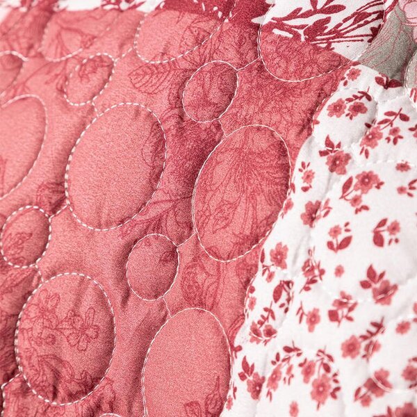 Cuvertură de pat VINTAGE ROSE bordo pat simplu