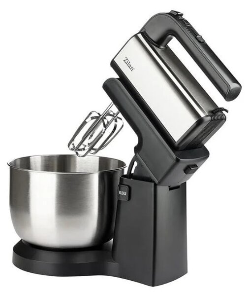 Mixer de mana Zilan ZLN2952 cu bol rotativ din inox 3.5L, 5 trepte de viteza + turbo, Putere 500W