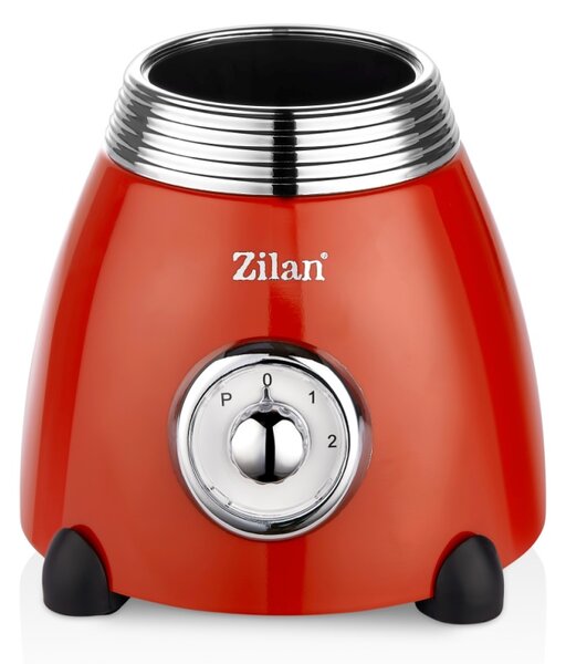 Blender RETRO Zilan ZLN7057 Rosu, capacitate 1.5 L, putere 500W, lame din otel