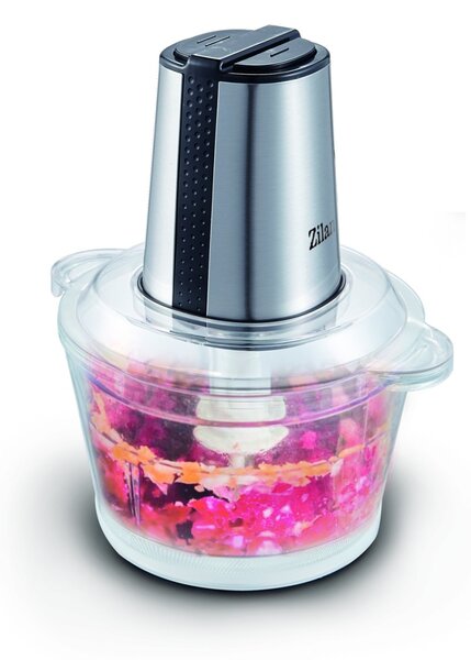 Tocator electric ZILAN ZLN3888 - 300W, bol sticla 1.6L, 4 lame inox, 2 trepte + pulse