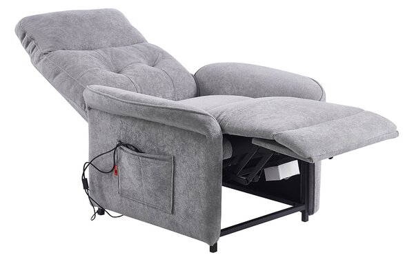 Fotoliu Rotativ cu Recliner Electric și Port Încărcare USB-C KJL6410 Gri